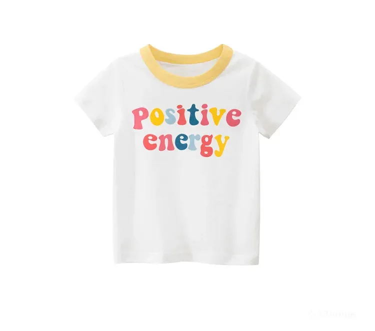 2023 Summer Children Short Sleeve T-shirts For Girl Printed Bear Baby Girl Top 2-8 Years Baby Girl T Shirts Toddler Girl Clothes