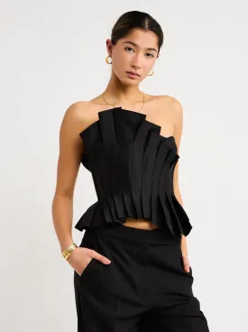 Acler Davies Top in Black