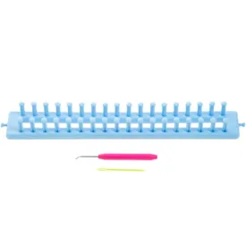 All Things You™ Rectangle Loom: Plastic Blue 14 inches