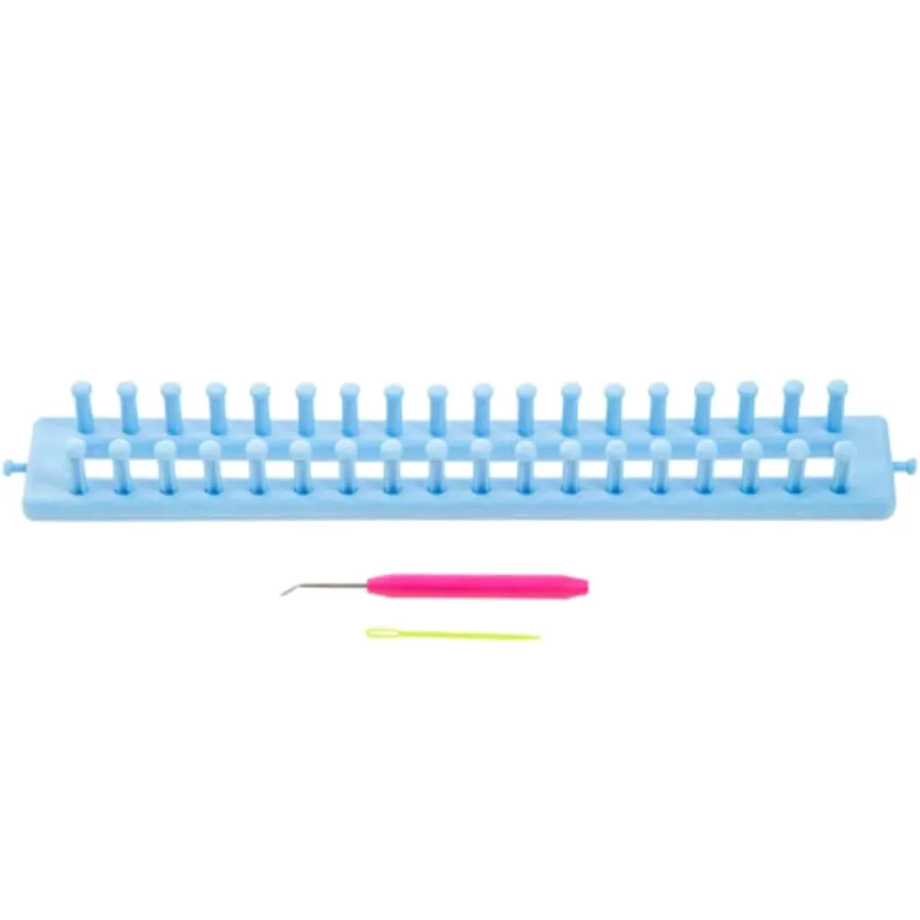 All Things You™ Rectangle Loom: Plastic Blue 14 inches