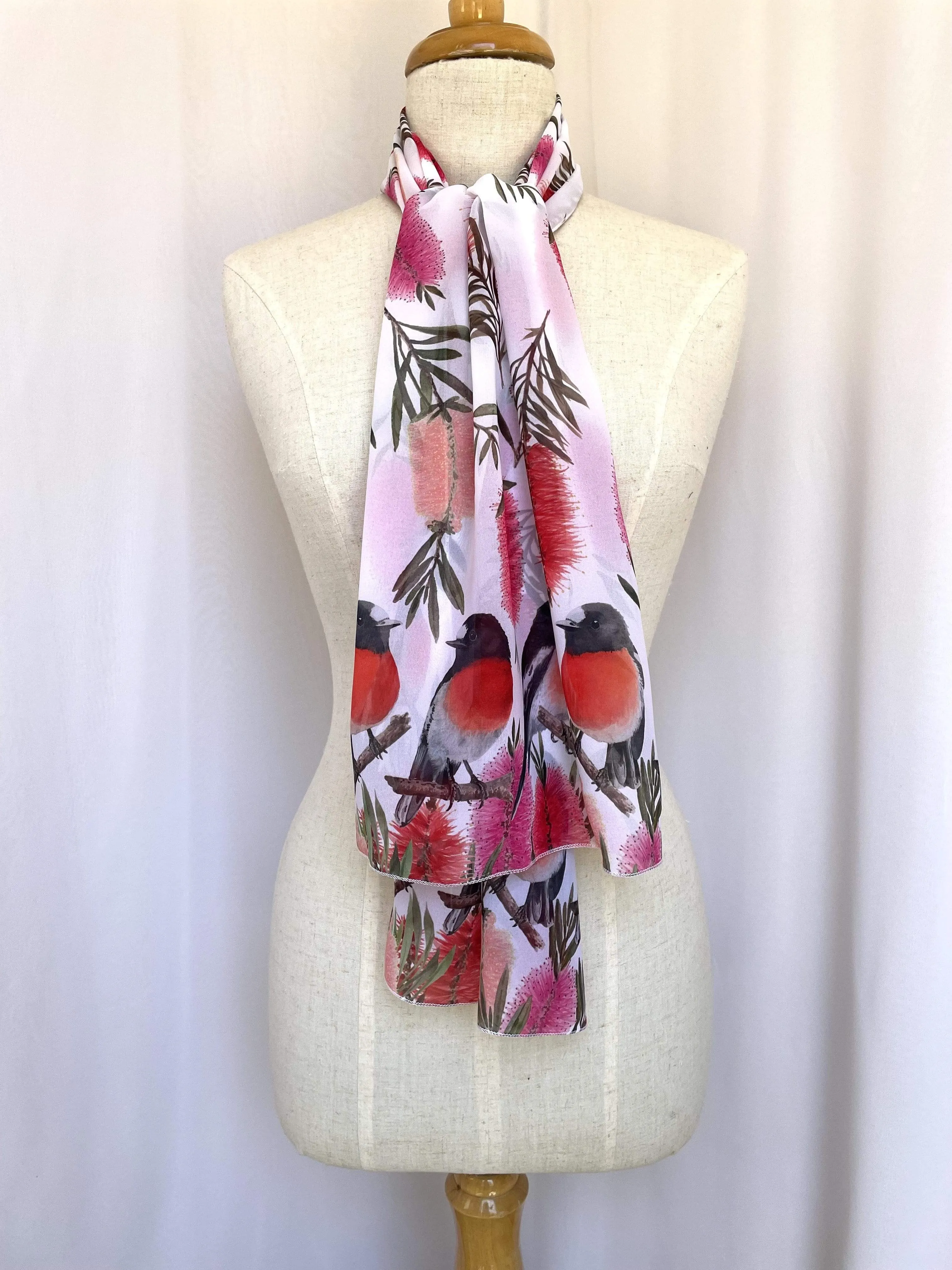 Australian Scarlet Robin Scarf