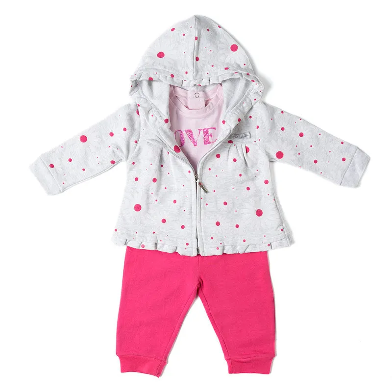 Babybol Girls Daisy 3-Piece Outfit (6mths)