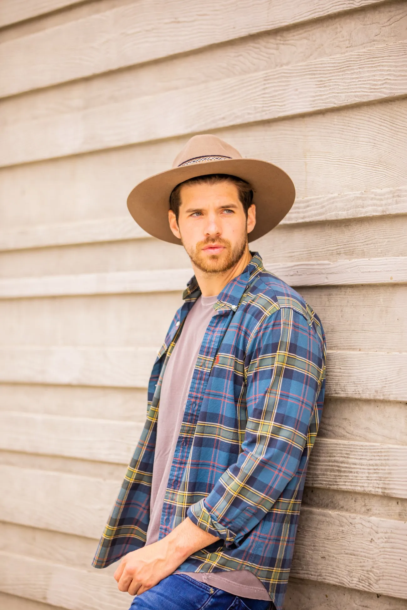 Beige Western Hat