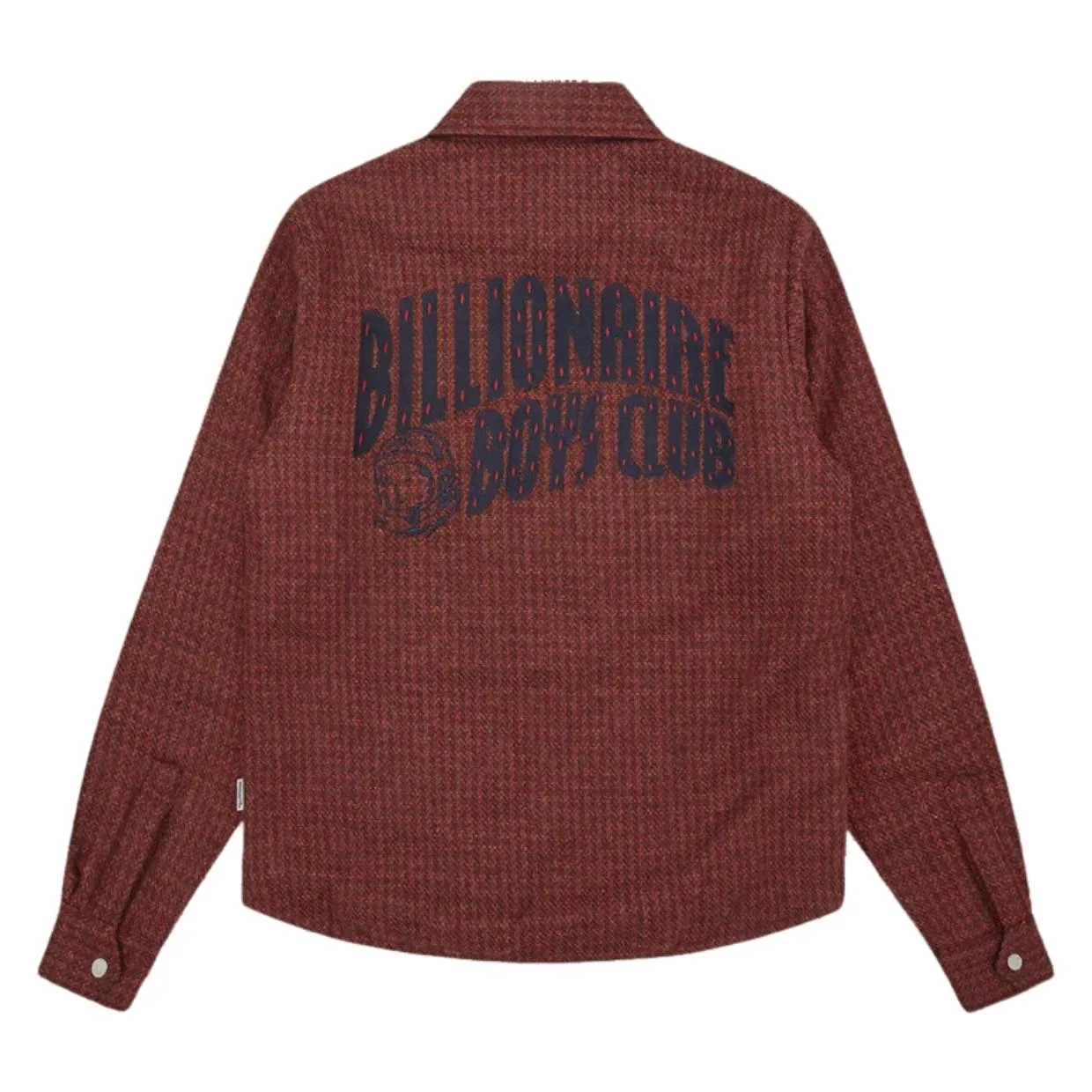 Billionaire Boys Club Boys Arch Logo Check Burgundy Overshirt