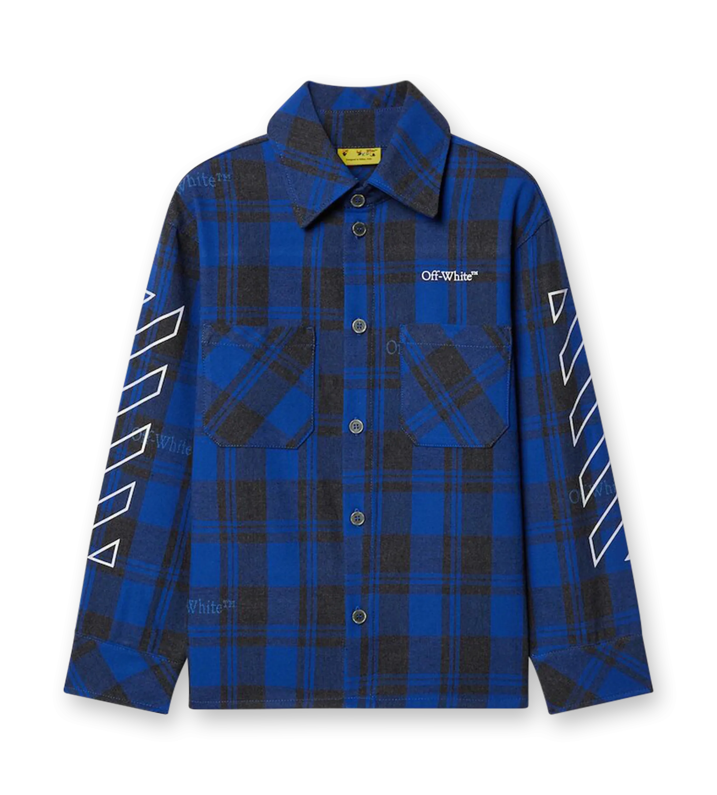 Bookish Diag Flannel Shirt Blue