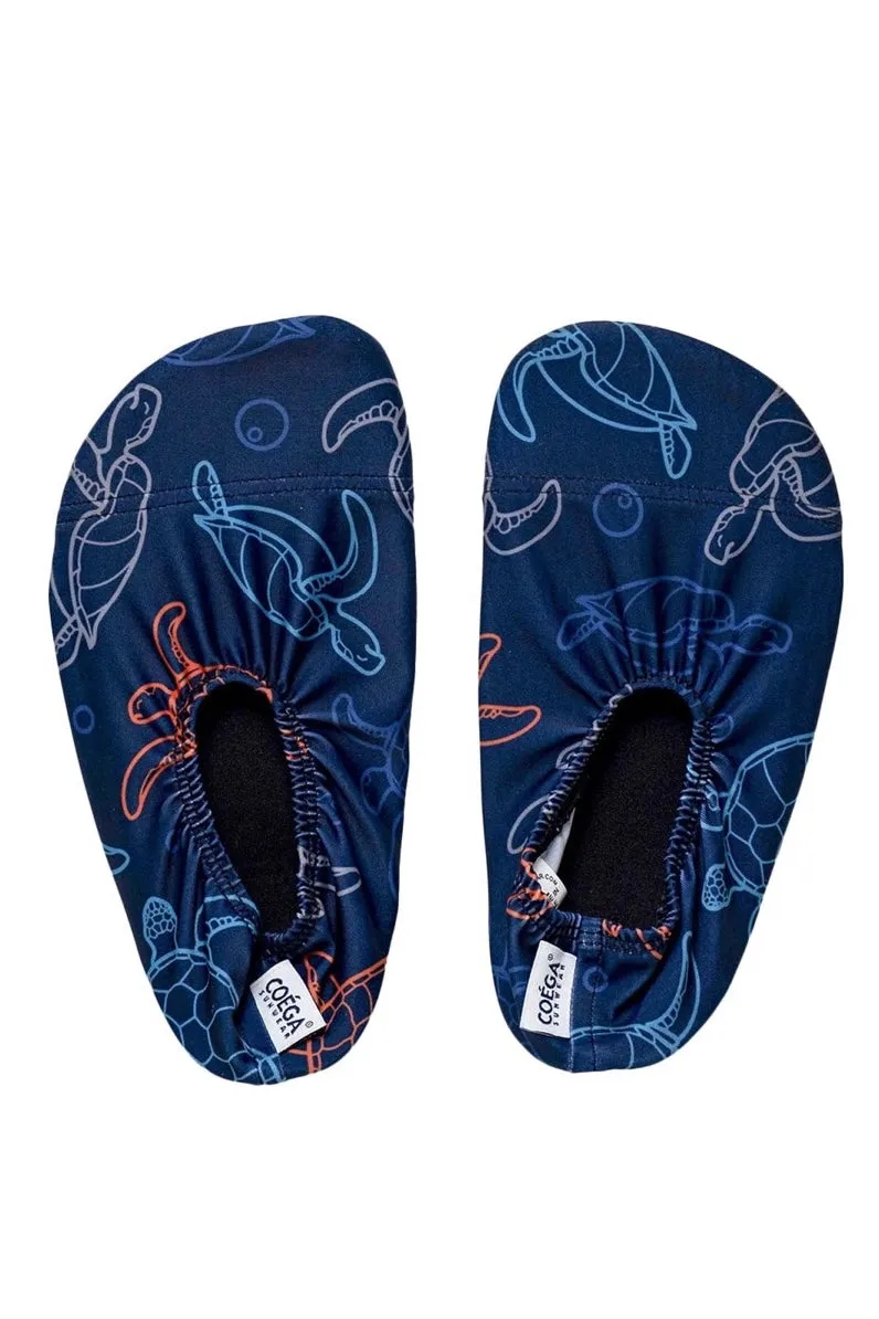 Boys Pool Shoes Navy Turles