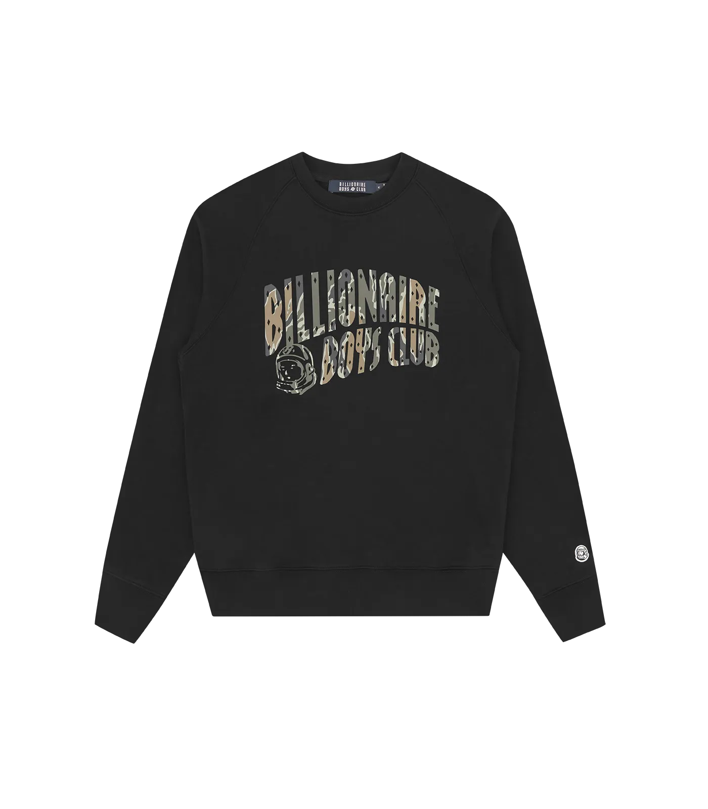 CAMO ARCH LOGO CREWNECK - BLACK