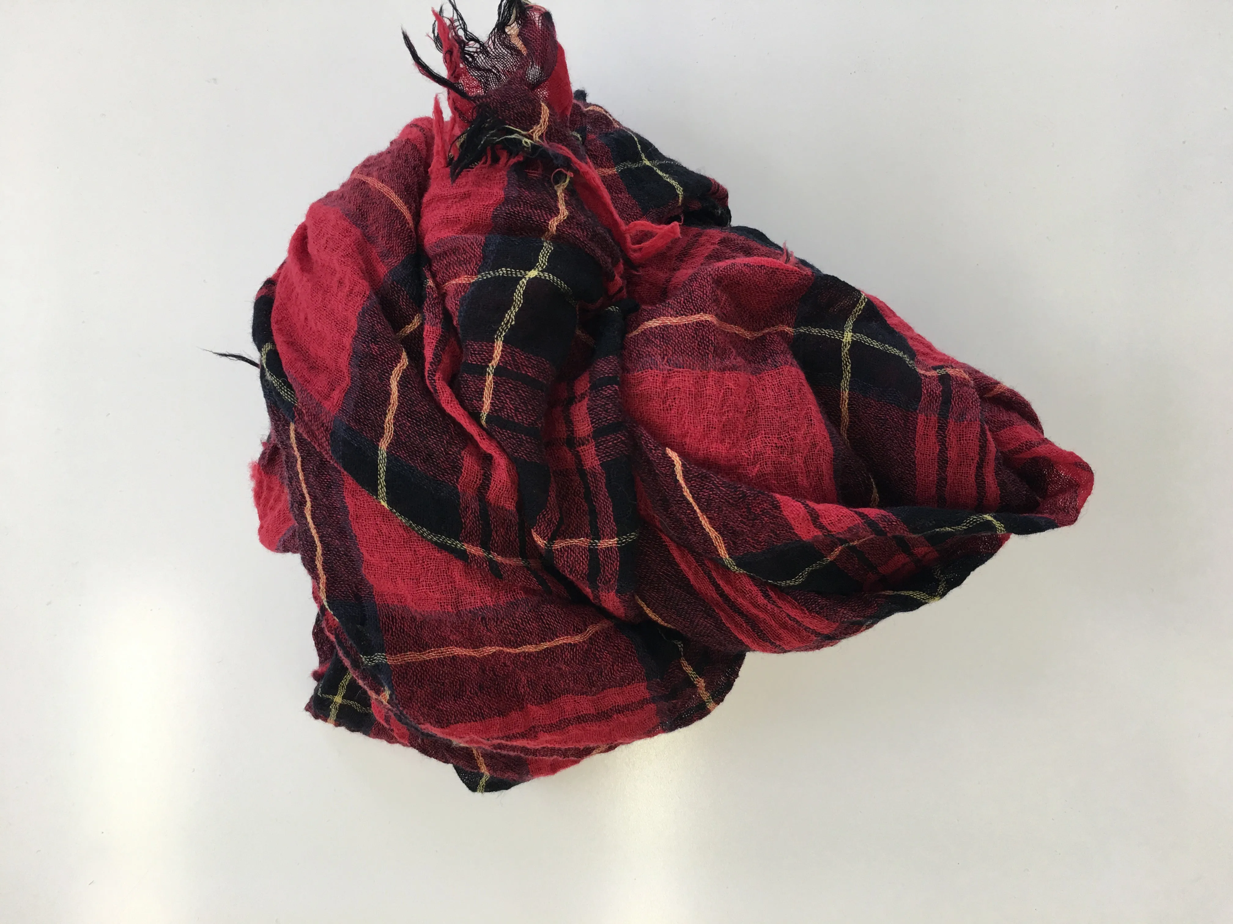 Chan Luu - Plaid Print Wool Scarf