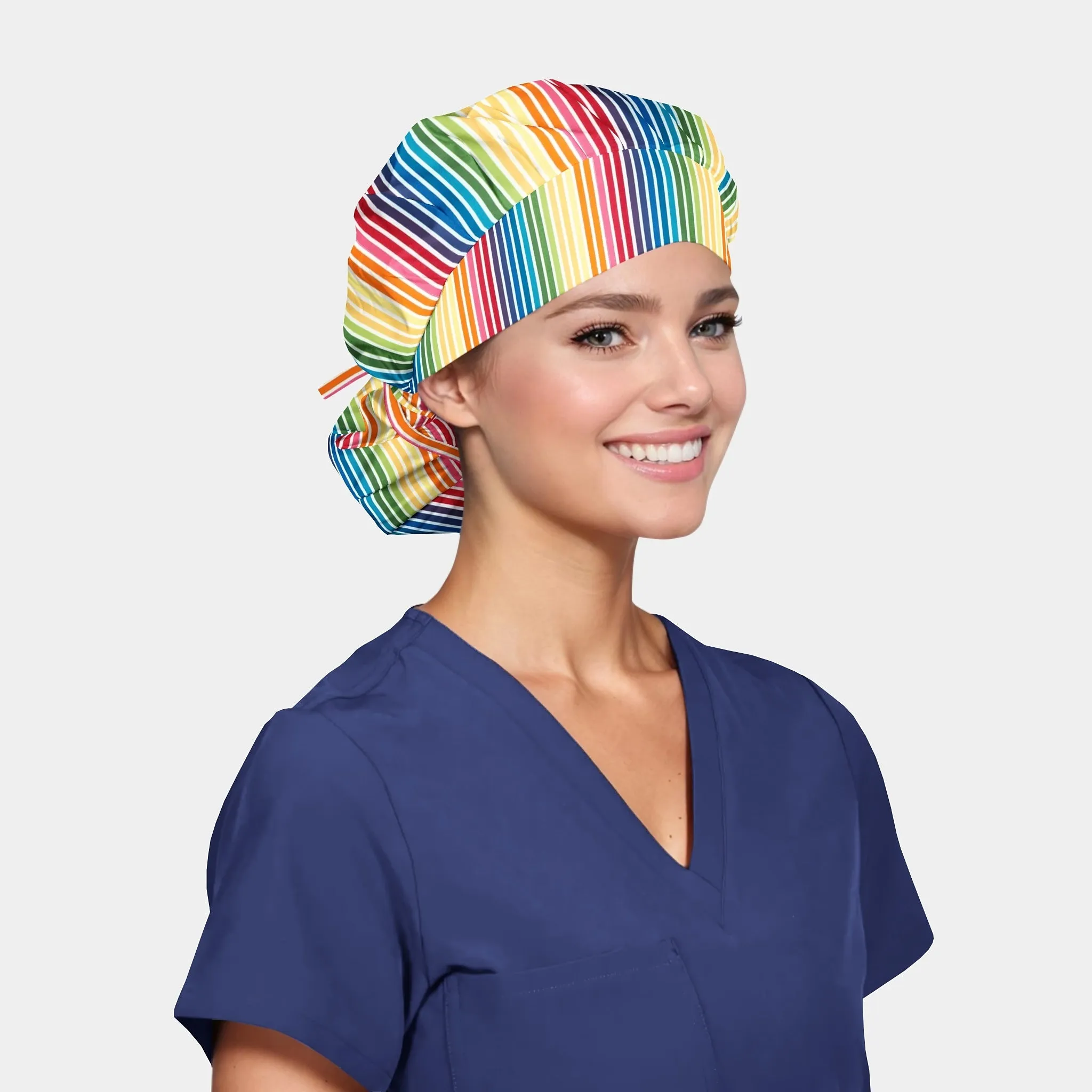 Colorburst Bash - Poppy Bouffant Scrub Hats