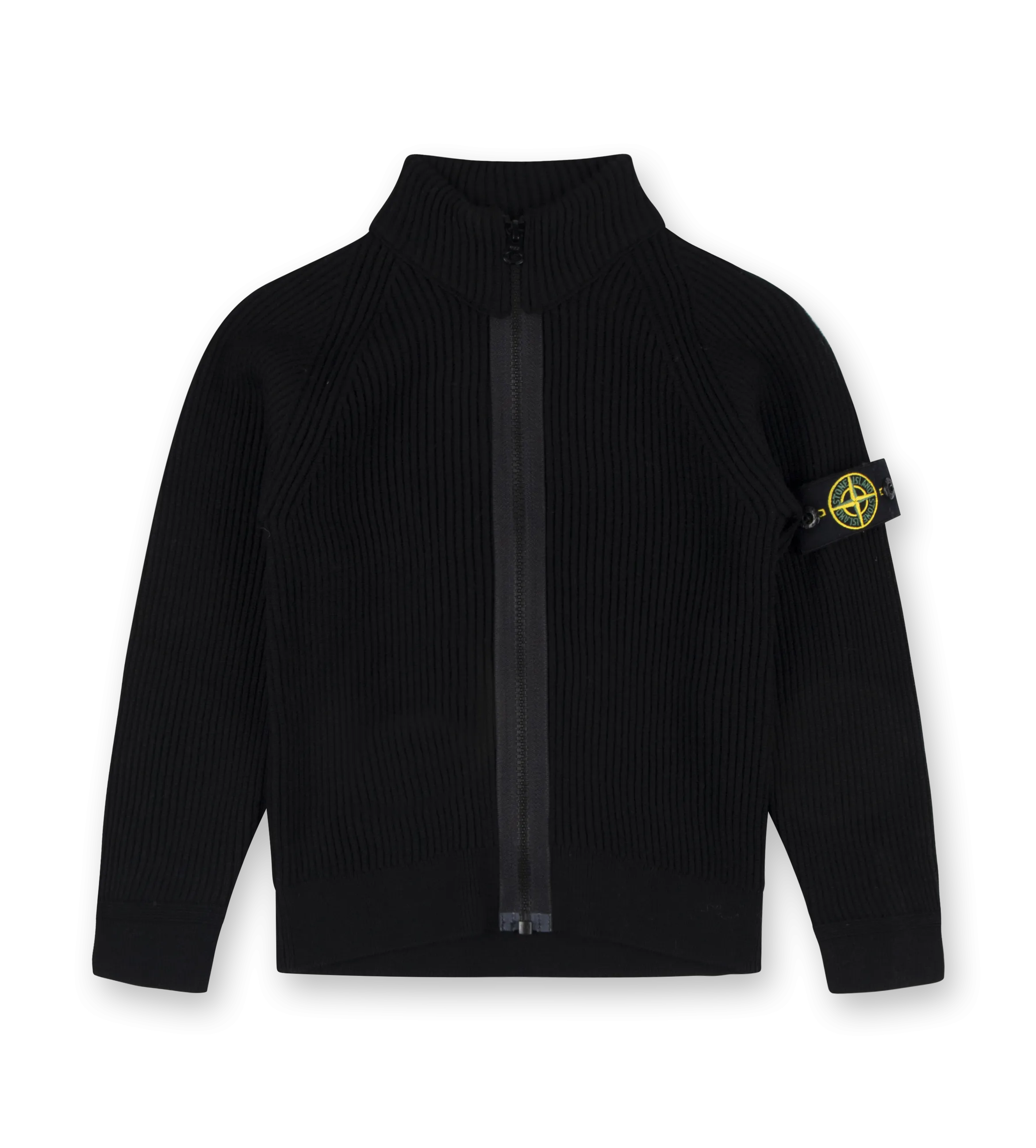 Compass-badge Raglan Cardigan Black