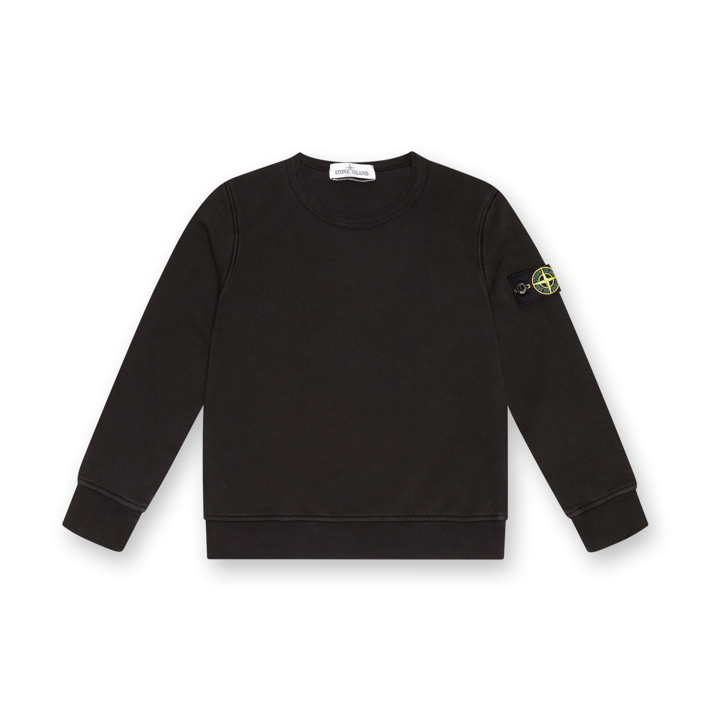 Compass-badge Sweatshirt Black