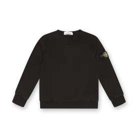 Compass-badge Sweatshirt Black