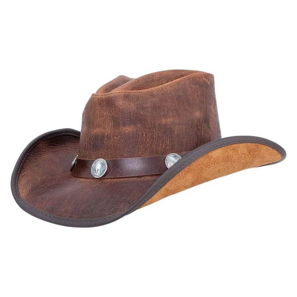 Cyclone | Mens Leather Cowboy Hat