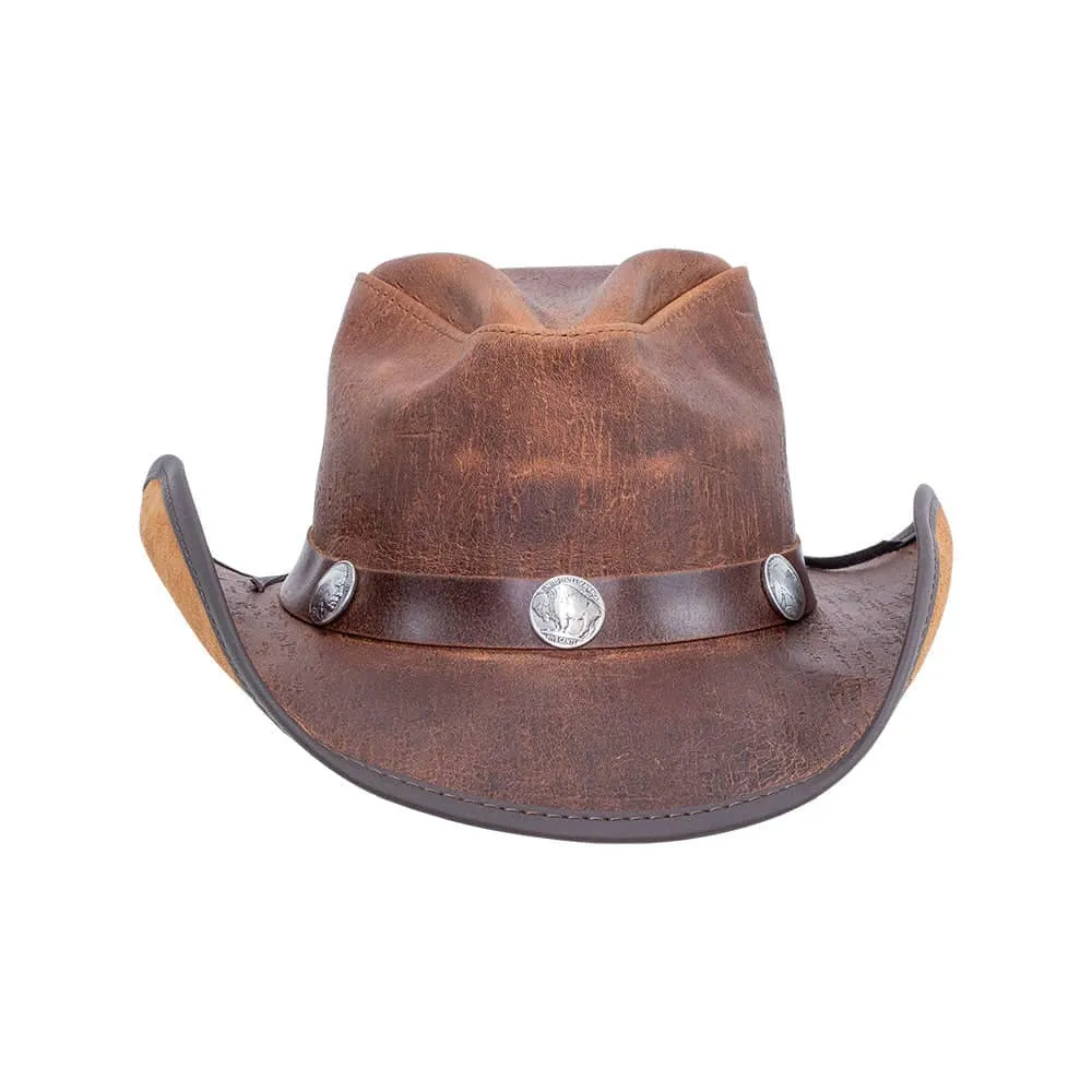 Cyclone | Mens Leather Cowboy Hat