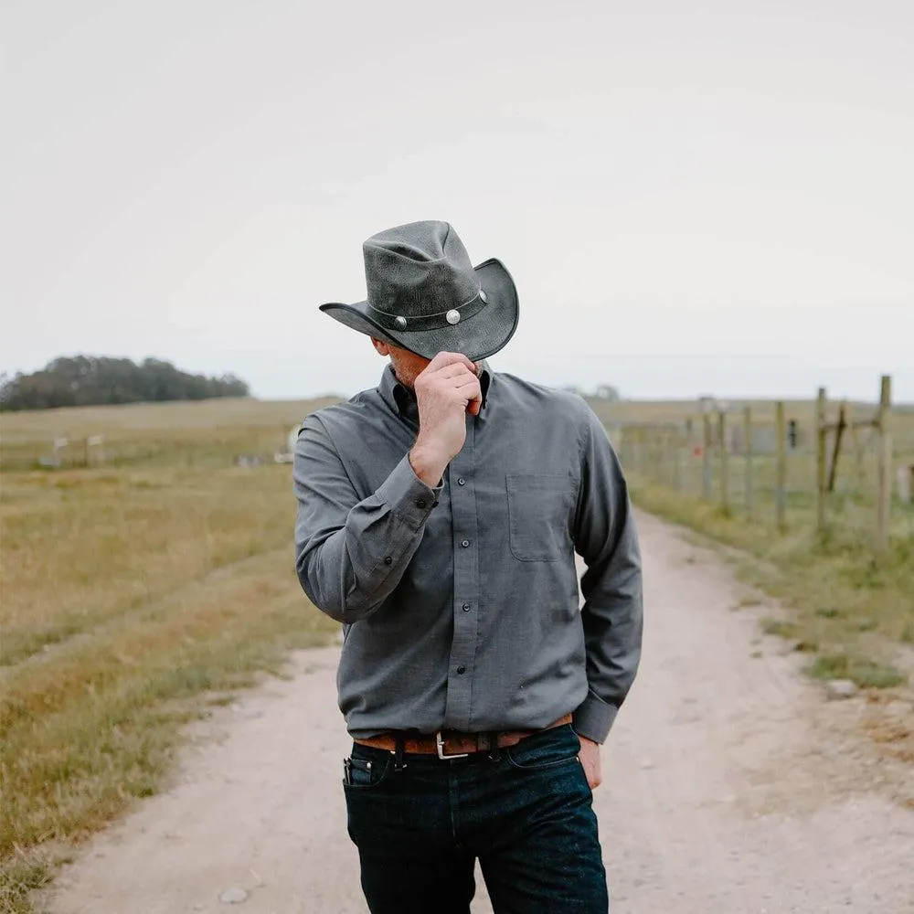 Cyclone | Mens Leather Cowboy Hat