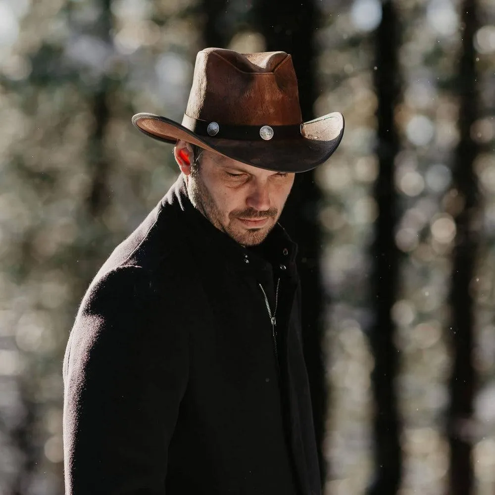 Cyclone | Mens Leather Cowboy Hat