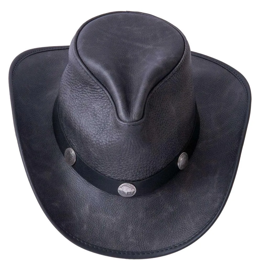 Cyclone | Mens Leather Cowboy Hat