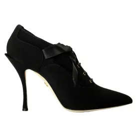 Dolce & Gabbana Black Viscose Pump