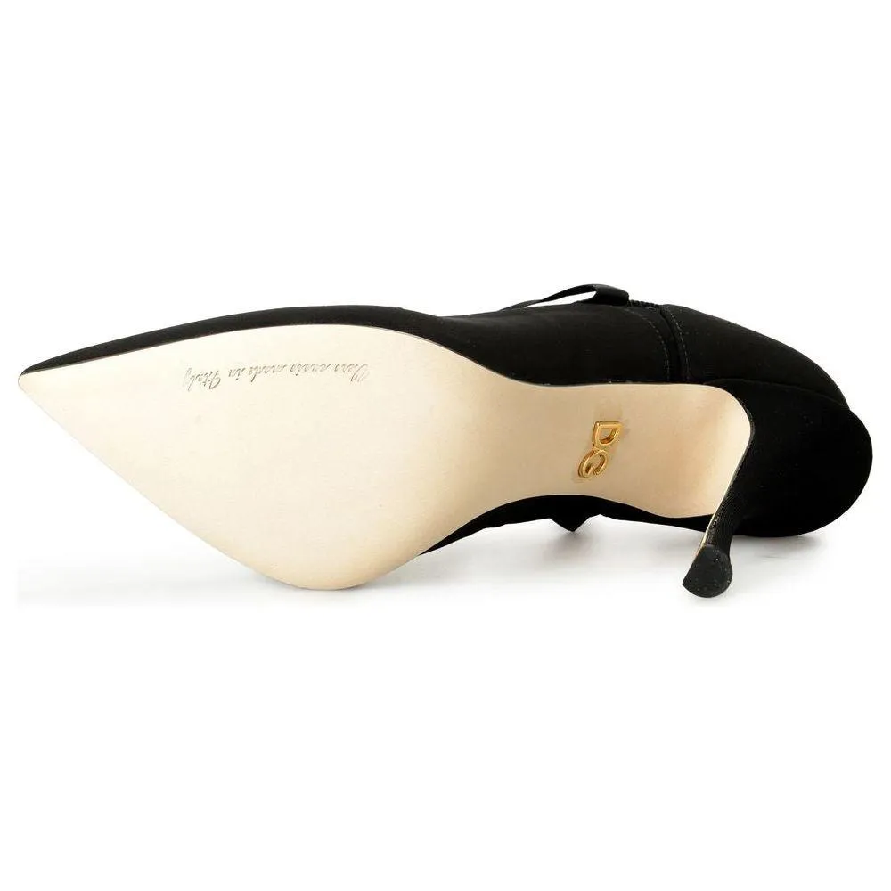 Dolce & Gabbana Black Viscose Pump