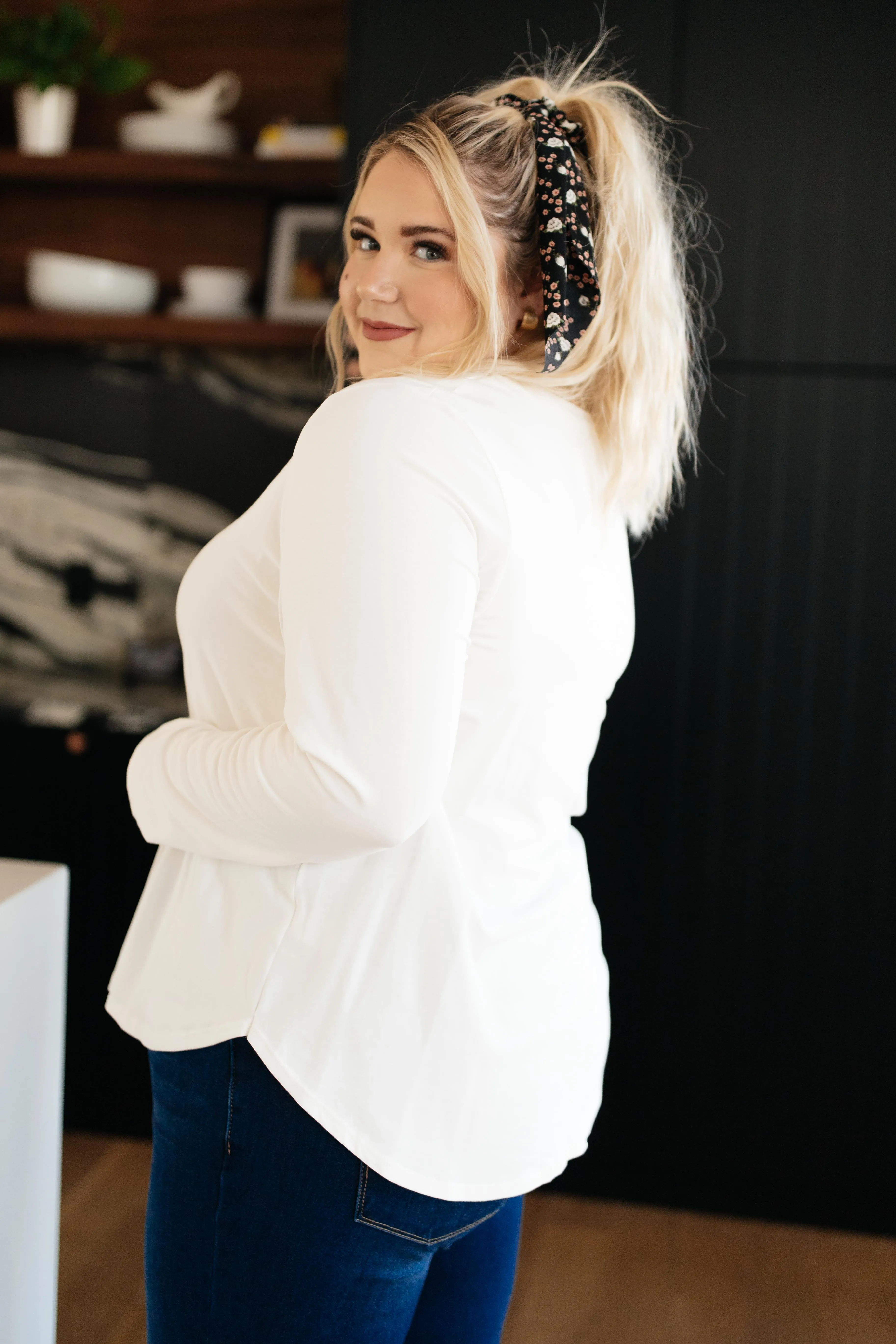 Every Girl's Favorite Basic Top in White