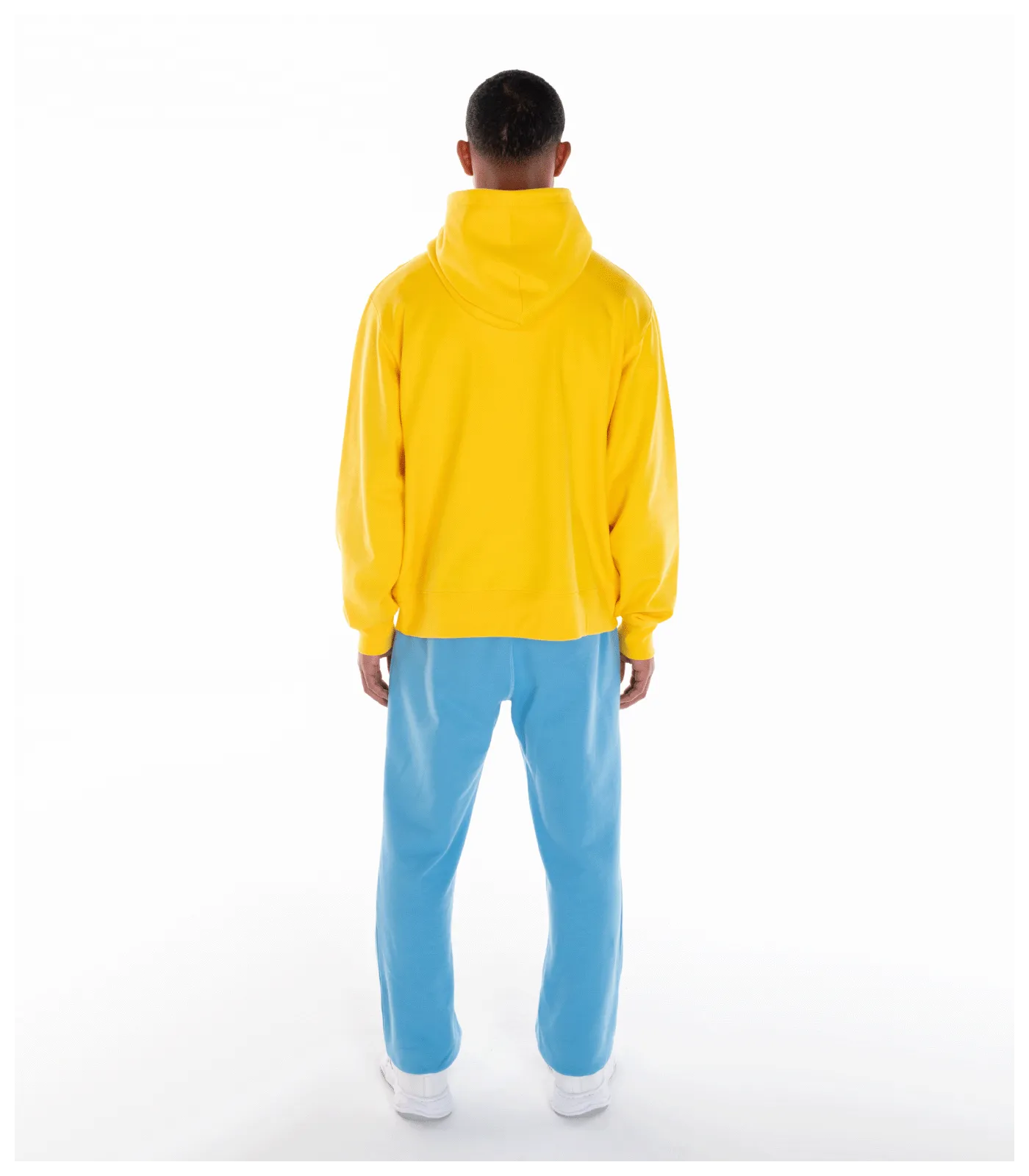 FELT PATCH POPOVER HOOD - YELLOW