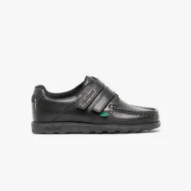 FRAGMA STRAP Junior Boys Leather Shoes Black