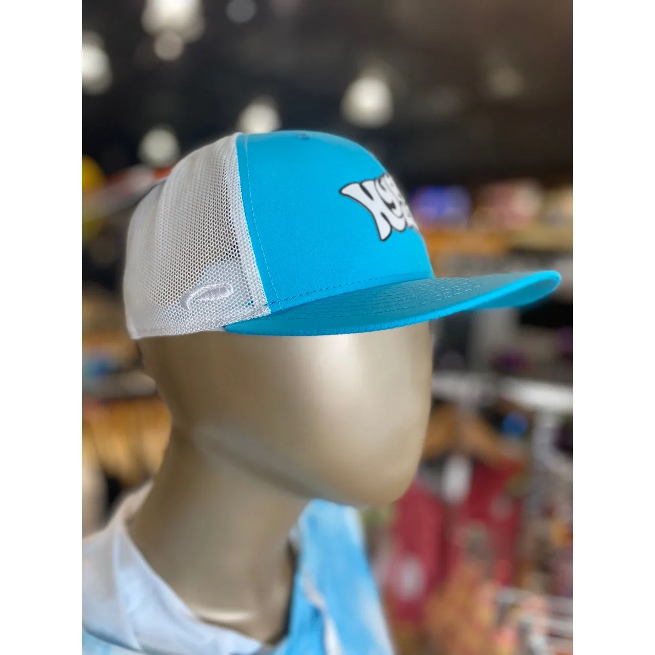 Hyperlite Graffiti Logo Snapback Hat Aqua / White