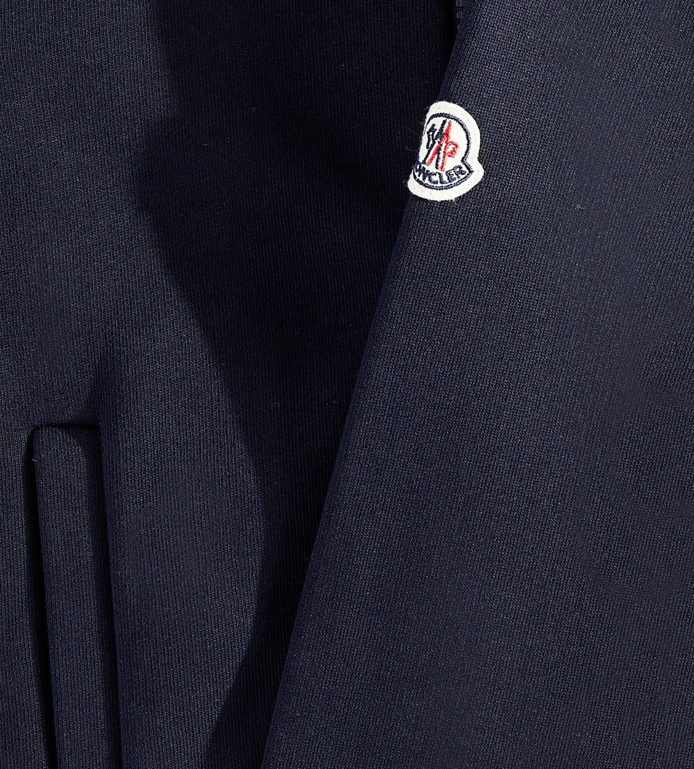 Logo Zip-up Hoodie Navy Blue