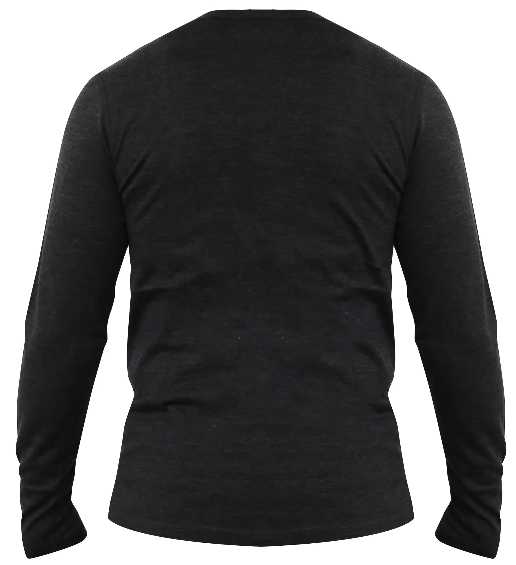 Men's 100% Merino Wool Long Sleeve Henley 190 GSM