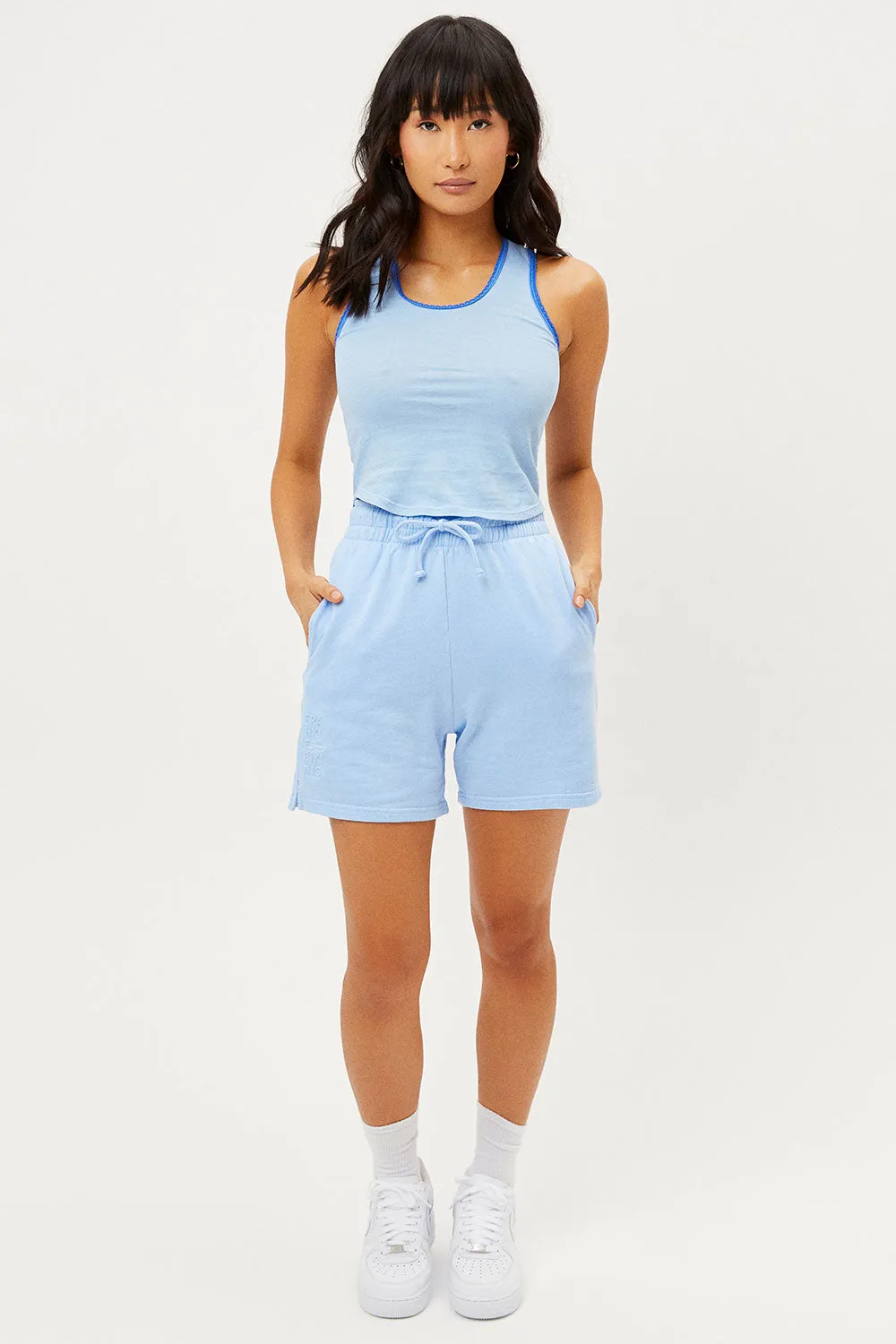 Messman High Neck Tank - Chambray