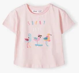 Minoti Girls T-shirt Pink (12mths-3yrs)