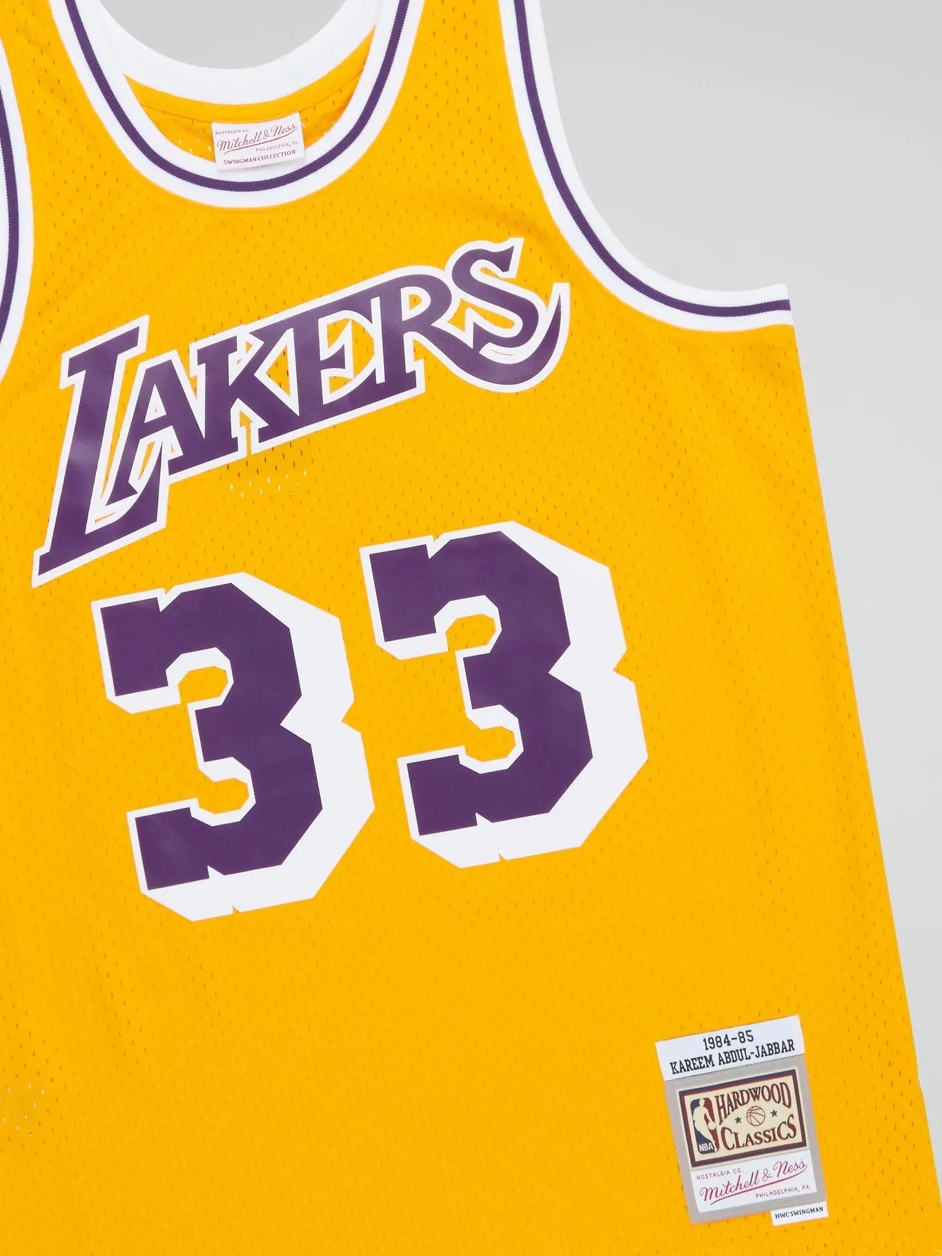 Mitchell and Ness - NBA Swingman Jersey Lakers 84 Kareem Abdul