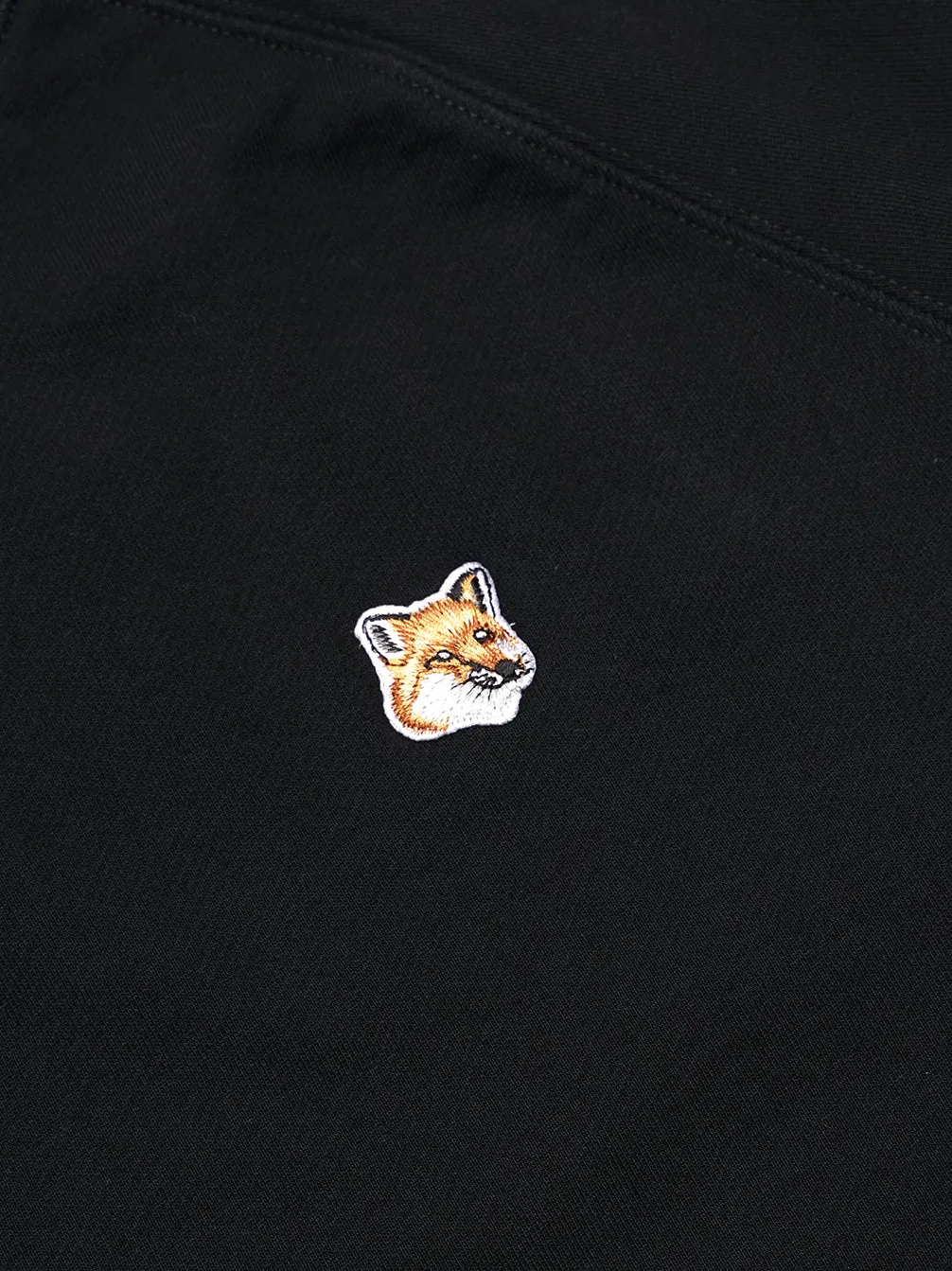 M_SWEATSHIRT FOX HEAD PATCH_BLACK