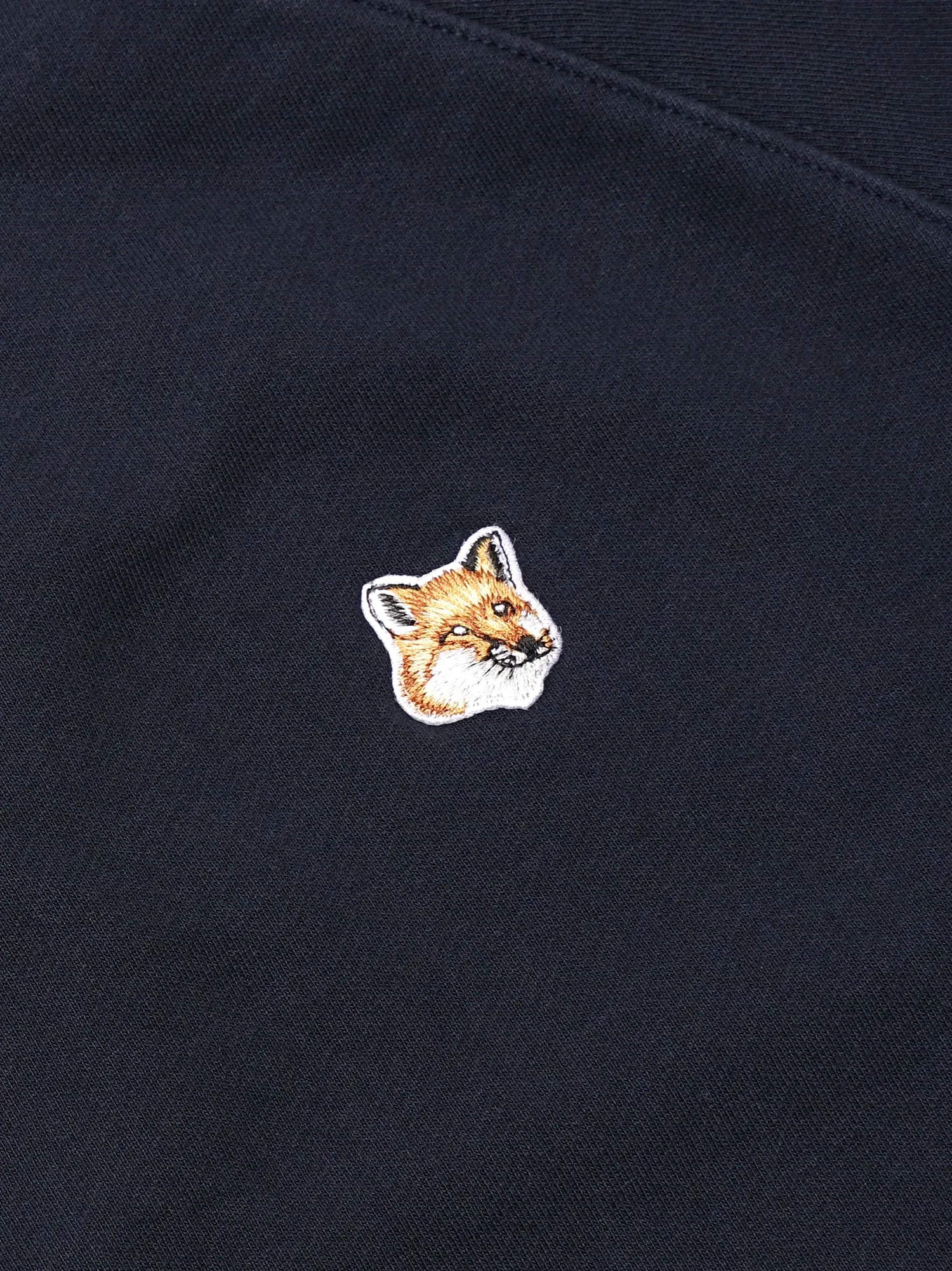 M_SWEATSHIRT FOX HEAD PATCH_NAVY