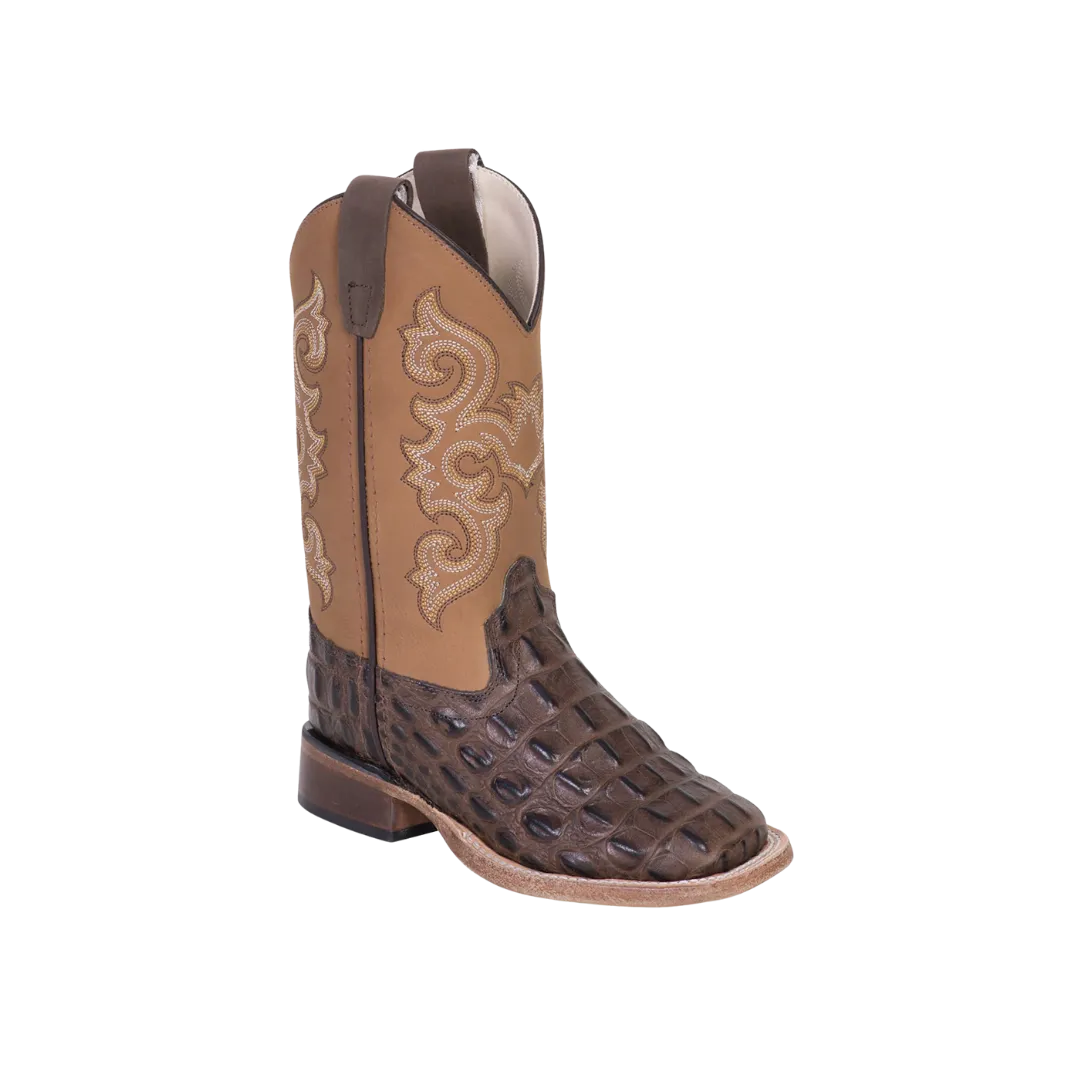 Old West Boots Kid's Square Toe Western Boots