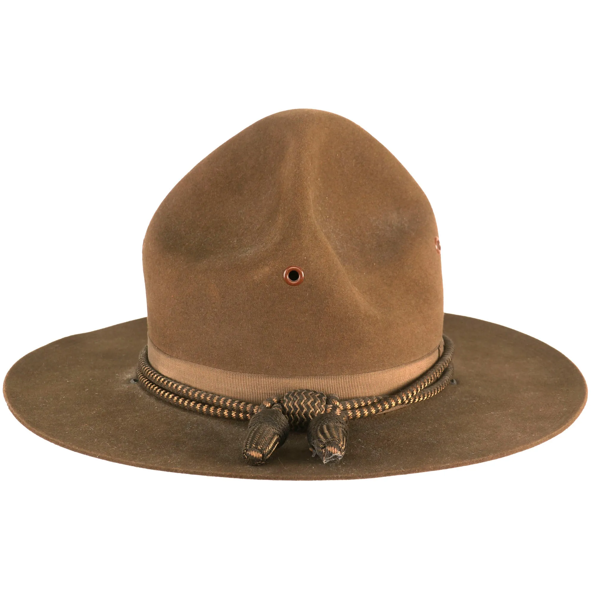 Original U.S. WWI Excellent US Army M1911 Felt Campaign Hat by Stetson With Officers’ Cord - 6 ⅞