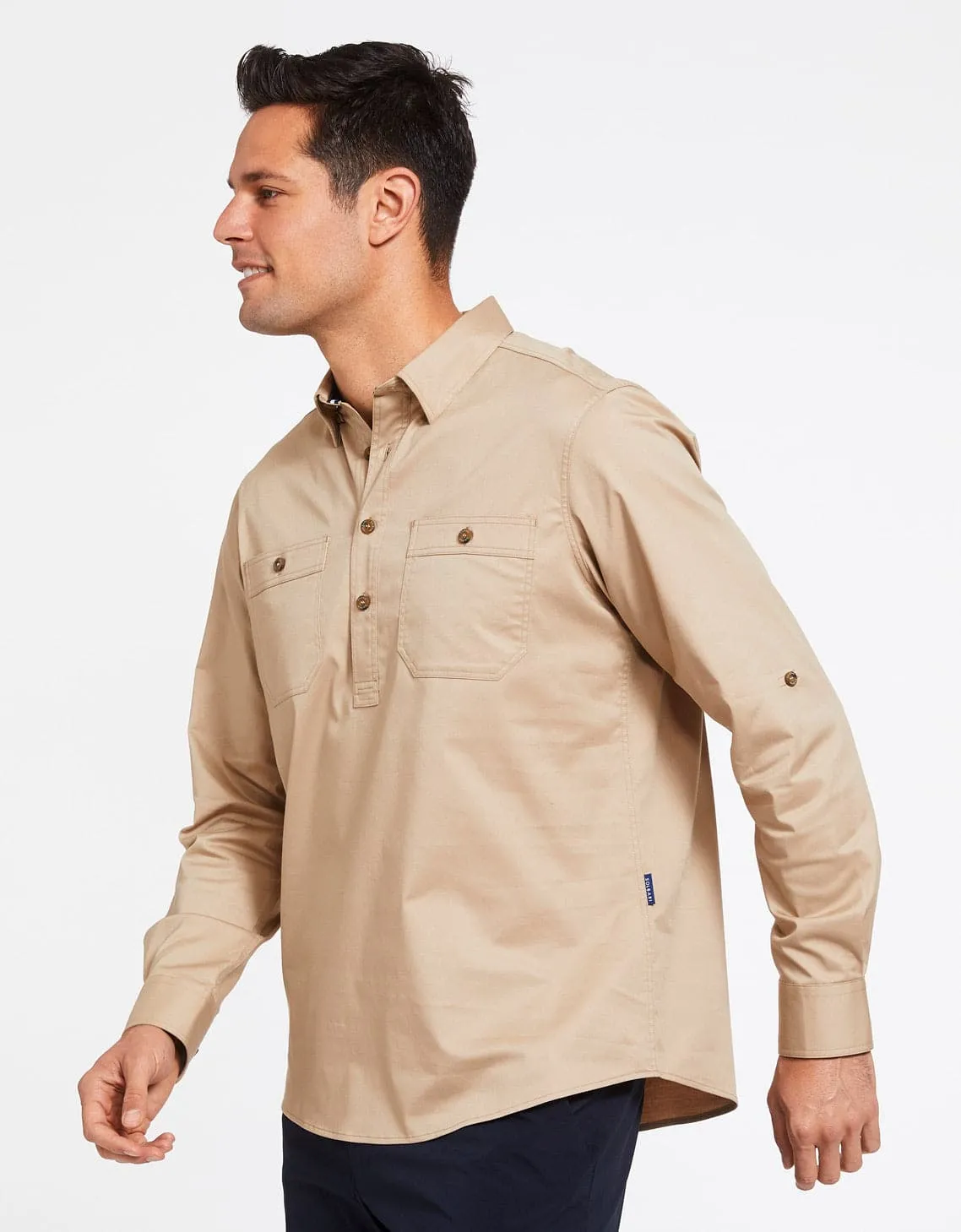 Outback Half Placket Shirt UPF 50  Technicool Collection