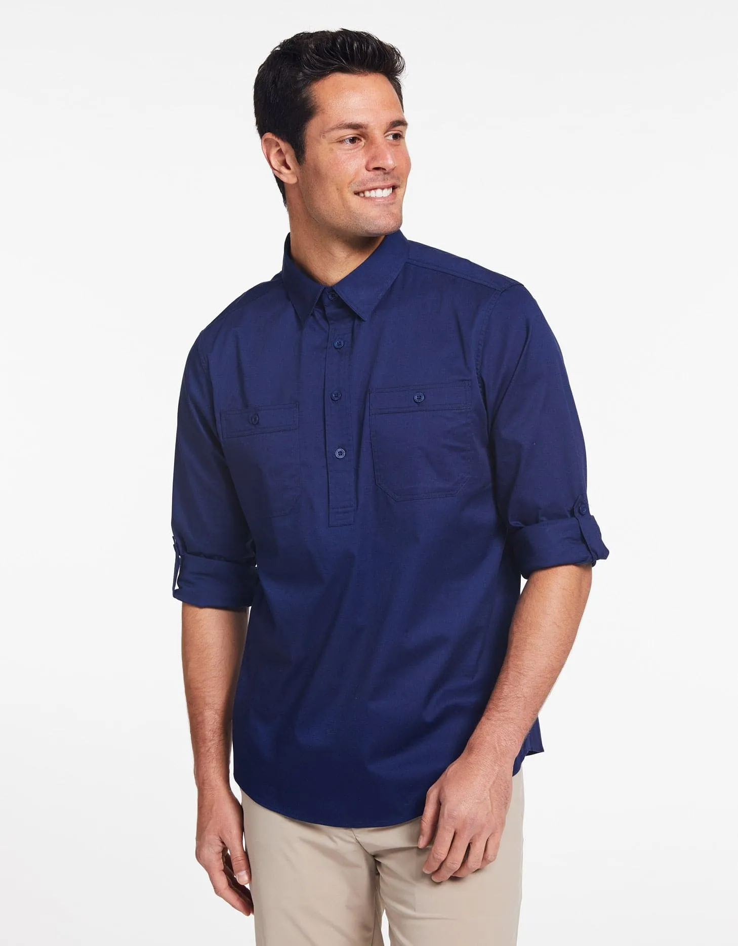 Outback Half Placket Shirt UPF 50  Technicool Collection