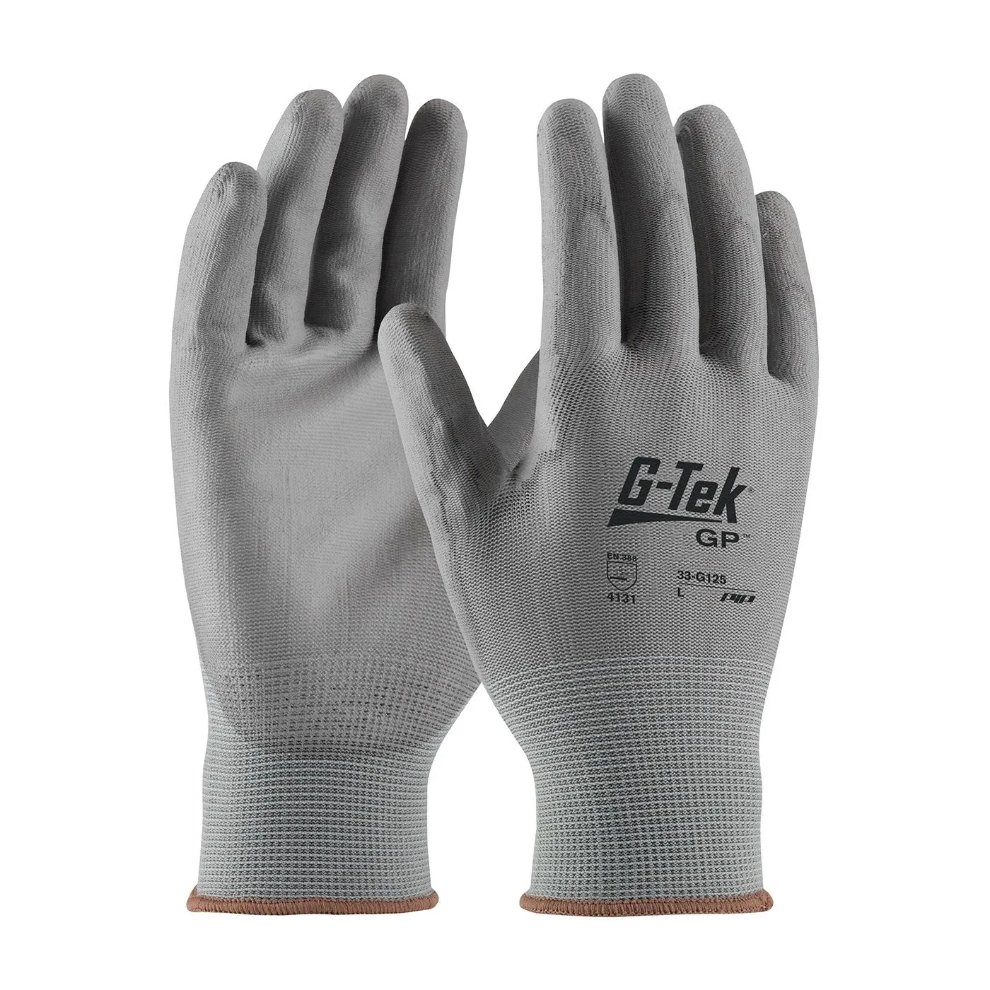 PIP G-Tek 33-G125 NPG Seamless Knit Gloves with Polyurethane Coated Smooth Grip (1 Dozen)