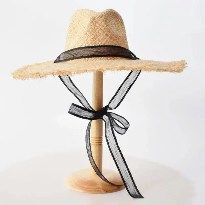 Raffia Straw Hats for Women with Wide Brim - Superior Sun Protection