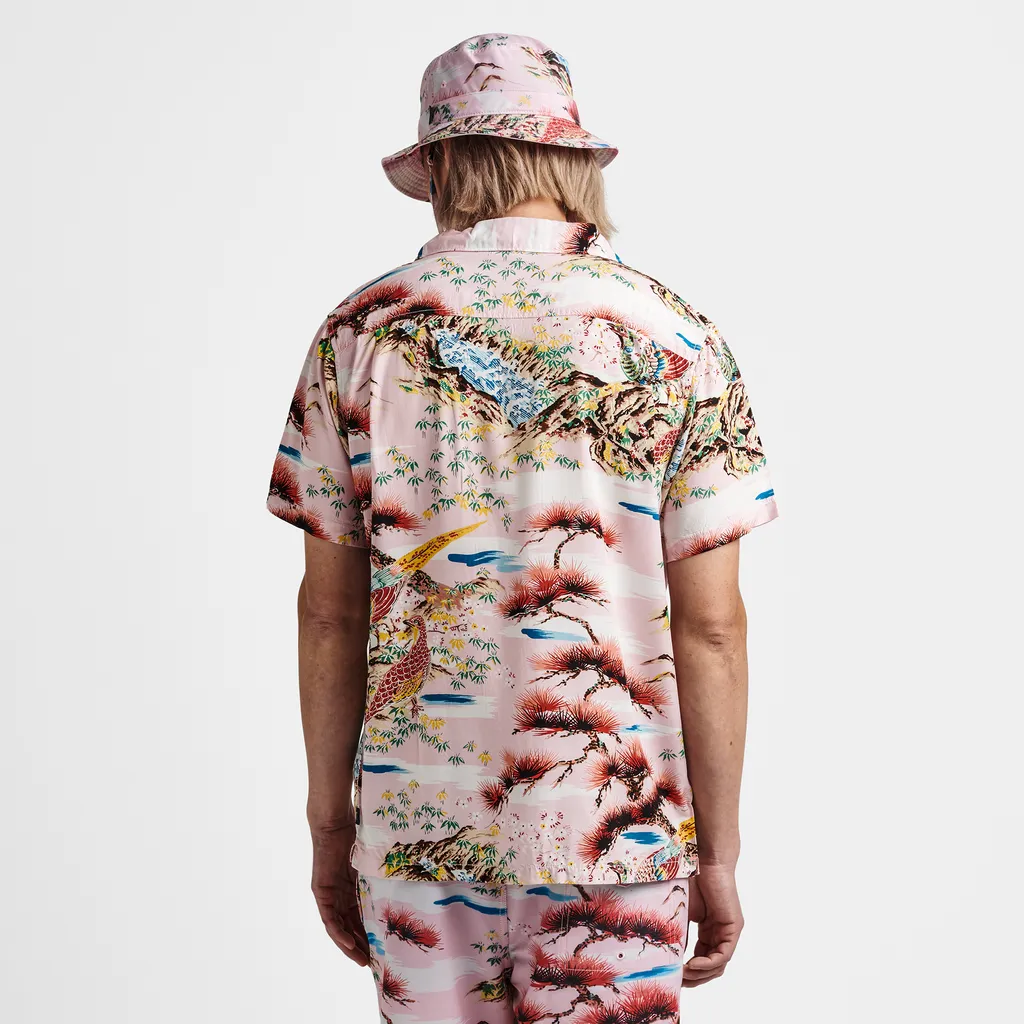 Roark Gonzo Camp Collar Shirt - Aloha From Japan Cherry Blossoms