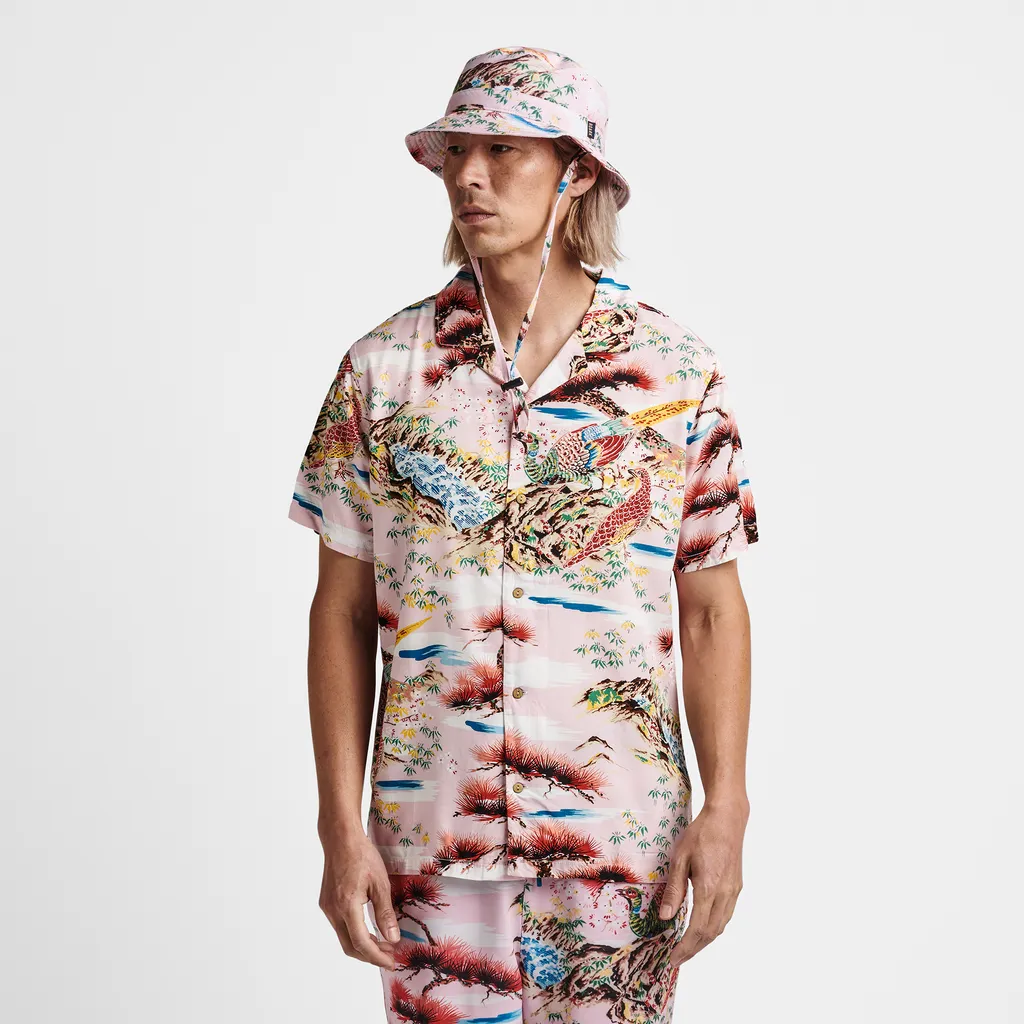 Roark Gonzo Camp Collar Shirt - Aloha From Japan Cherry Blossoms