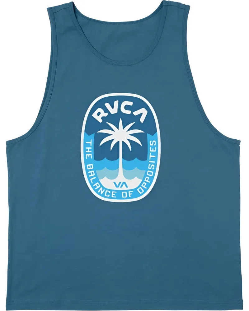 RVCA Mens Prime Palm Tank Top