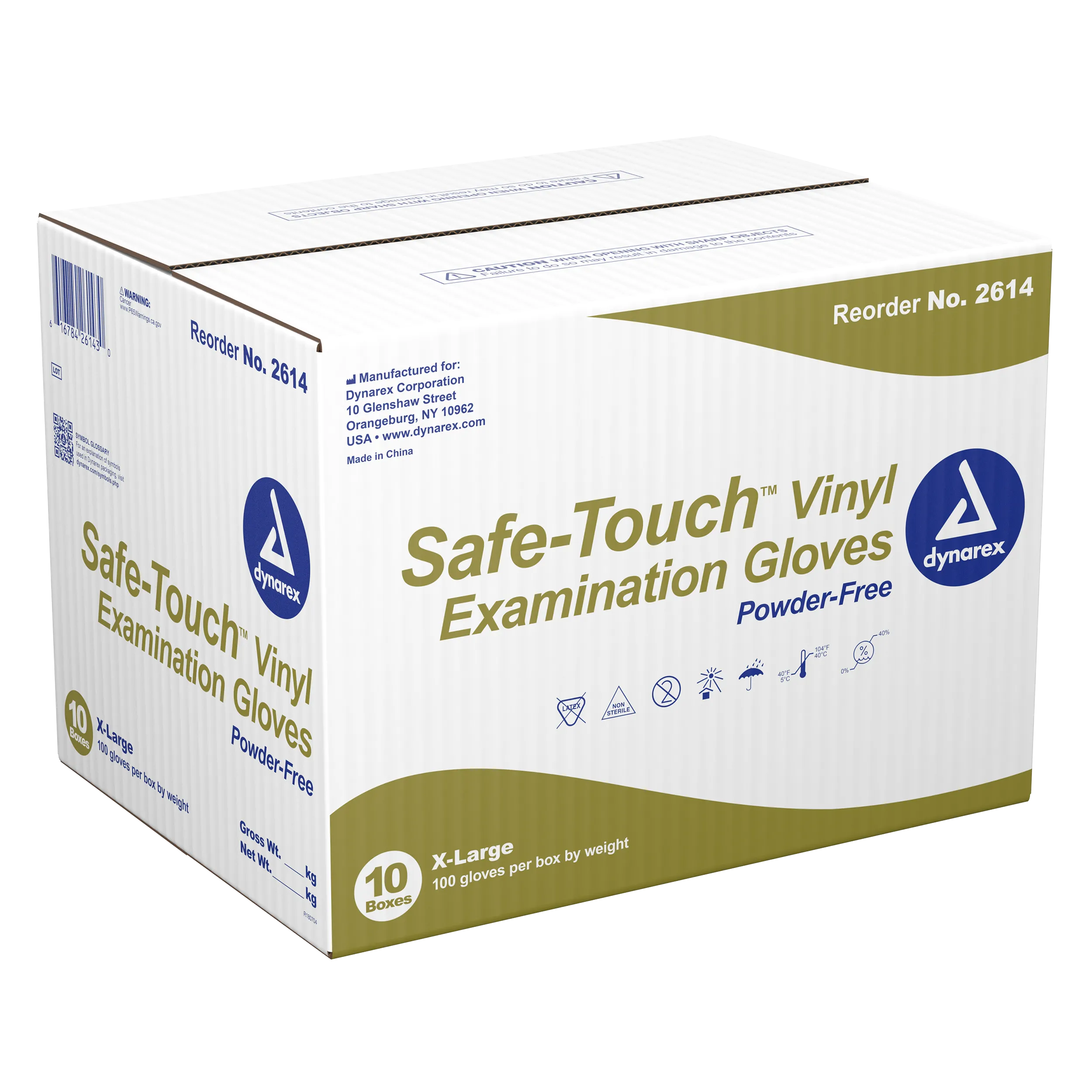 Safe-Touch® Powder-Free Vinyl Exam Gloves