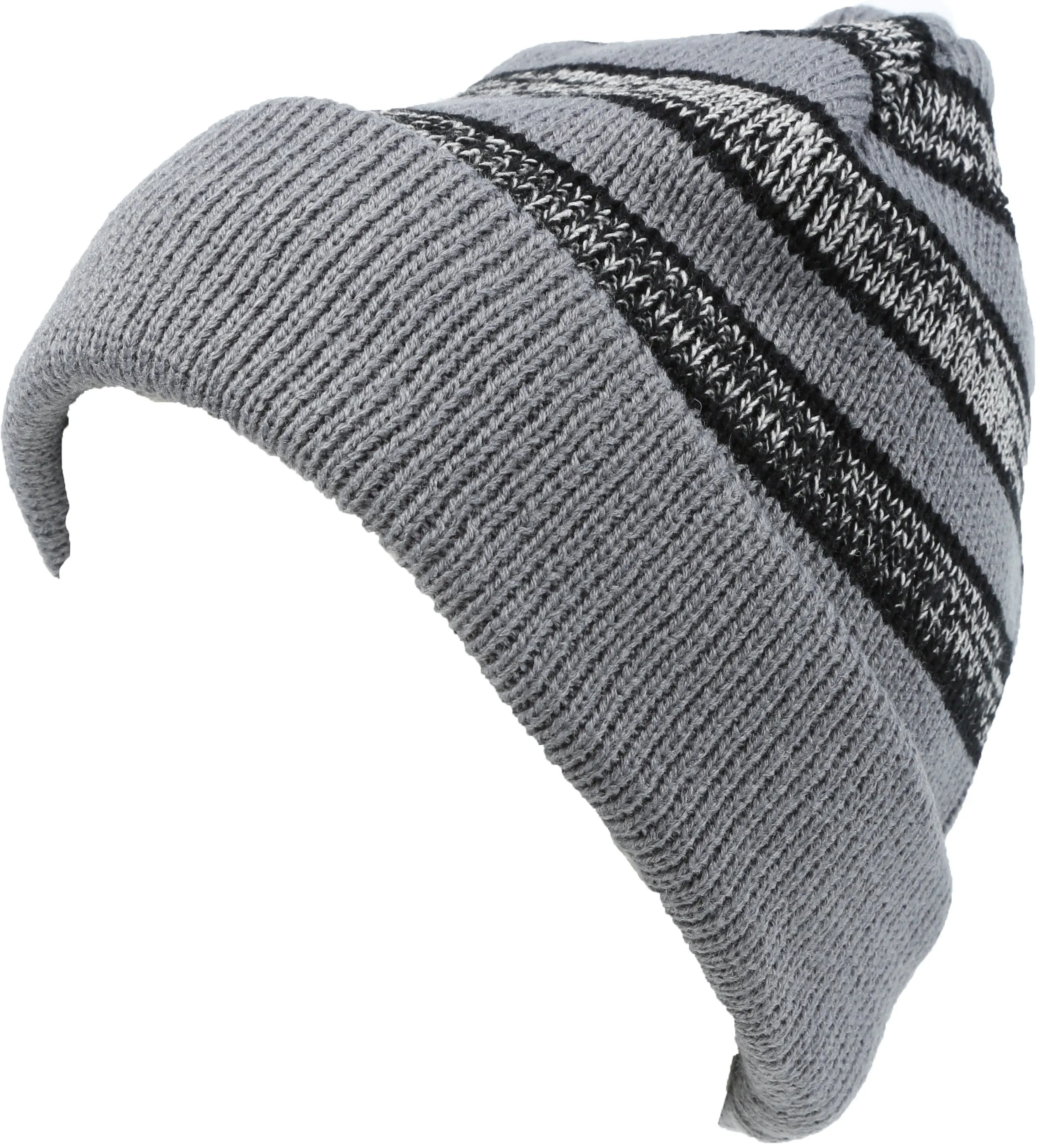 Sakkas Cabbey Mid Weight Striped Multi Colored Ribbed Knit Unisex Beanie Hat