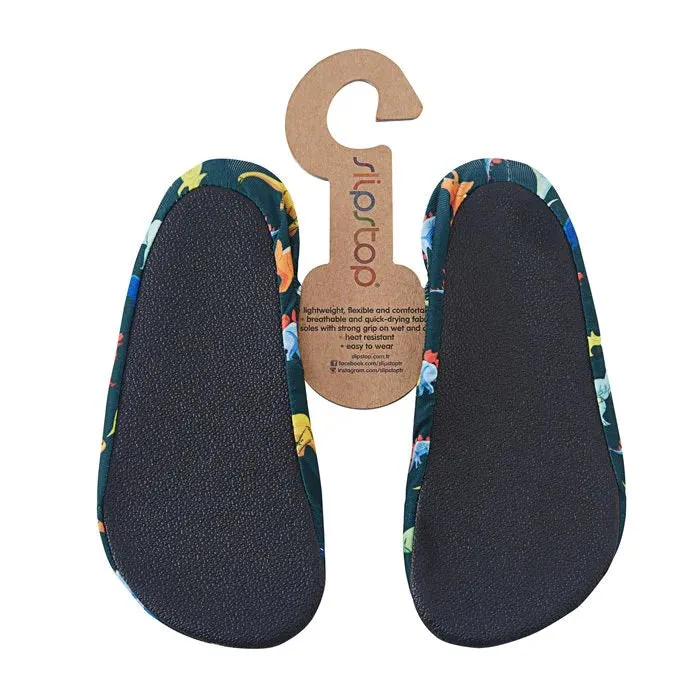 Slipstop Boys Anti-Slip Shoes Dino Multicolor