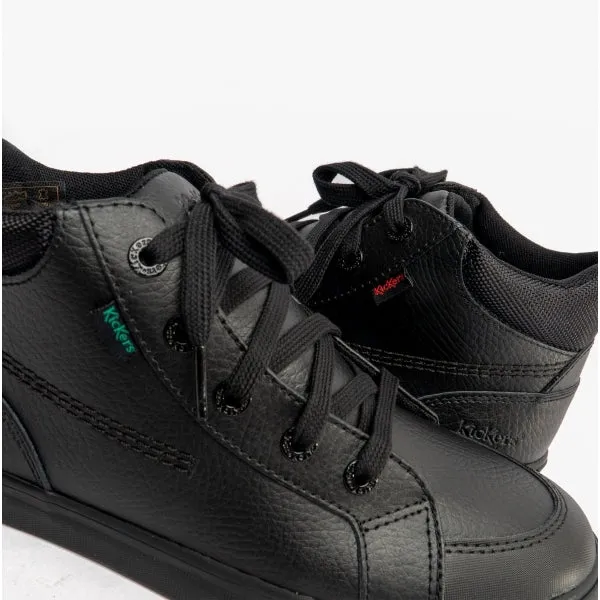 TOVNI HI PADDED Boys Leather Shoes Black