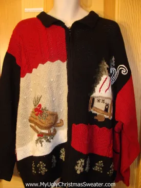 Ugly Christmas Sweater 2sided Wms Mens XXXL 3XL 4XL