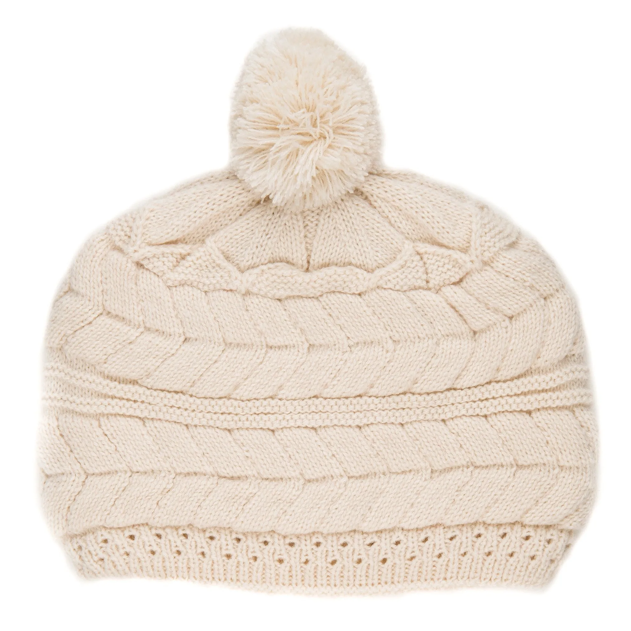 Women's Cityscape Pom Beanie Hat