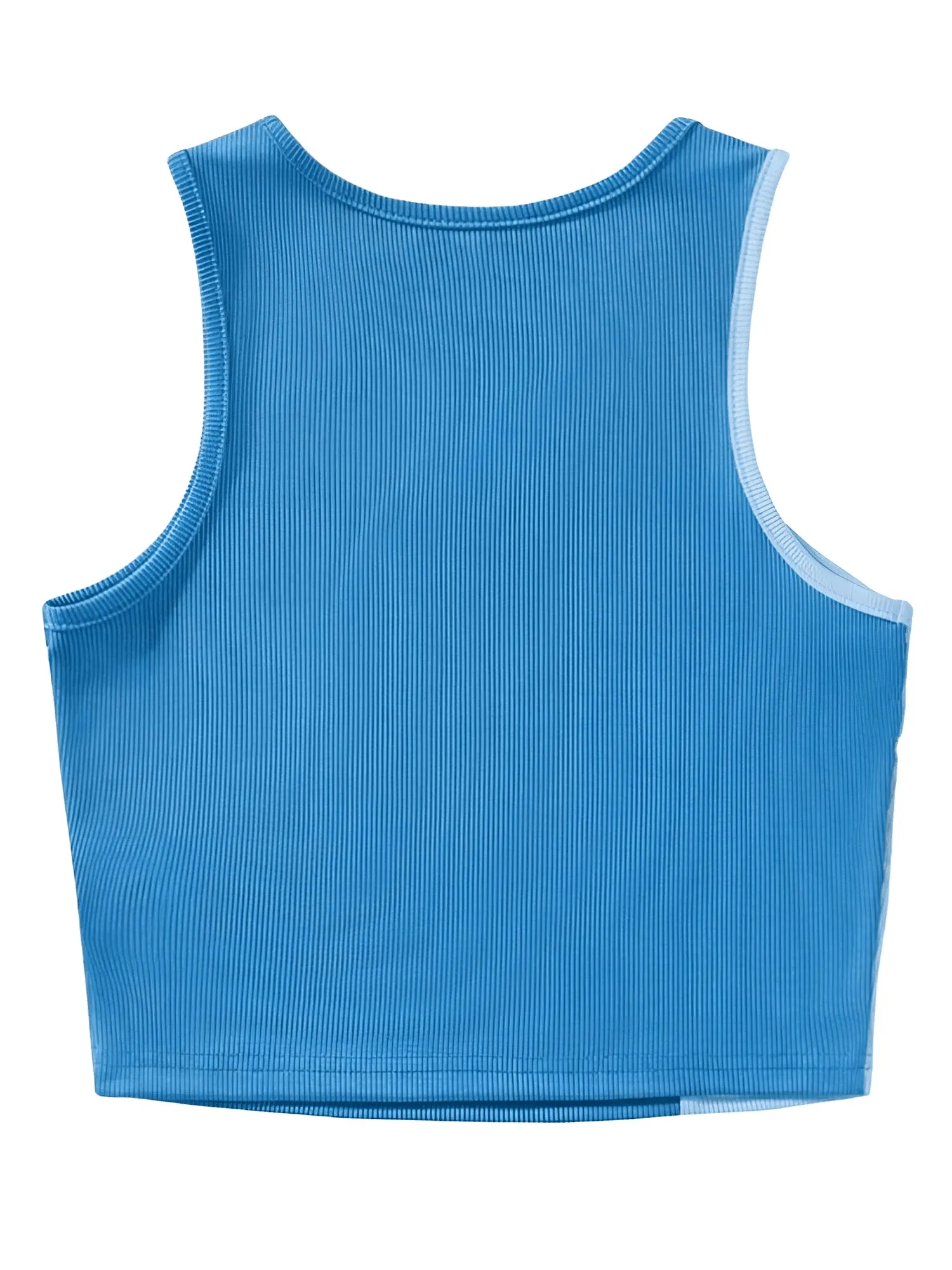 Women's Ribbed Knit Color Block Tank Top